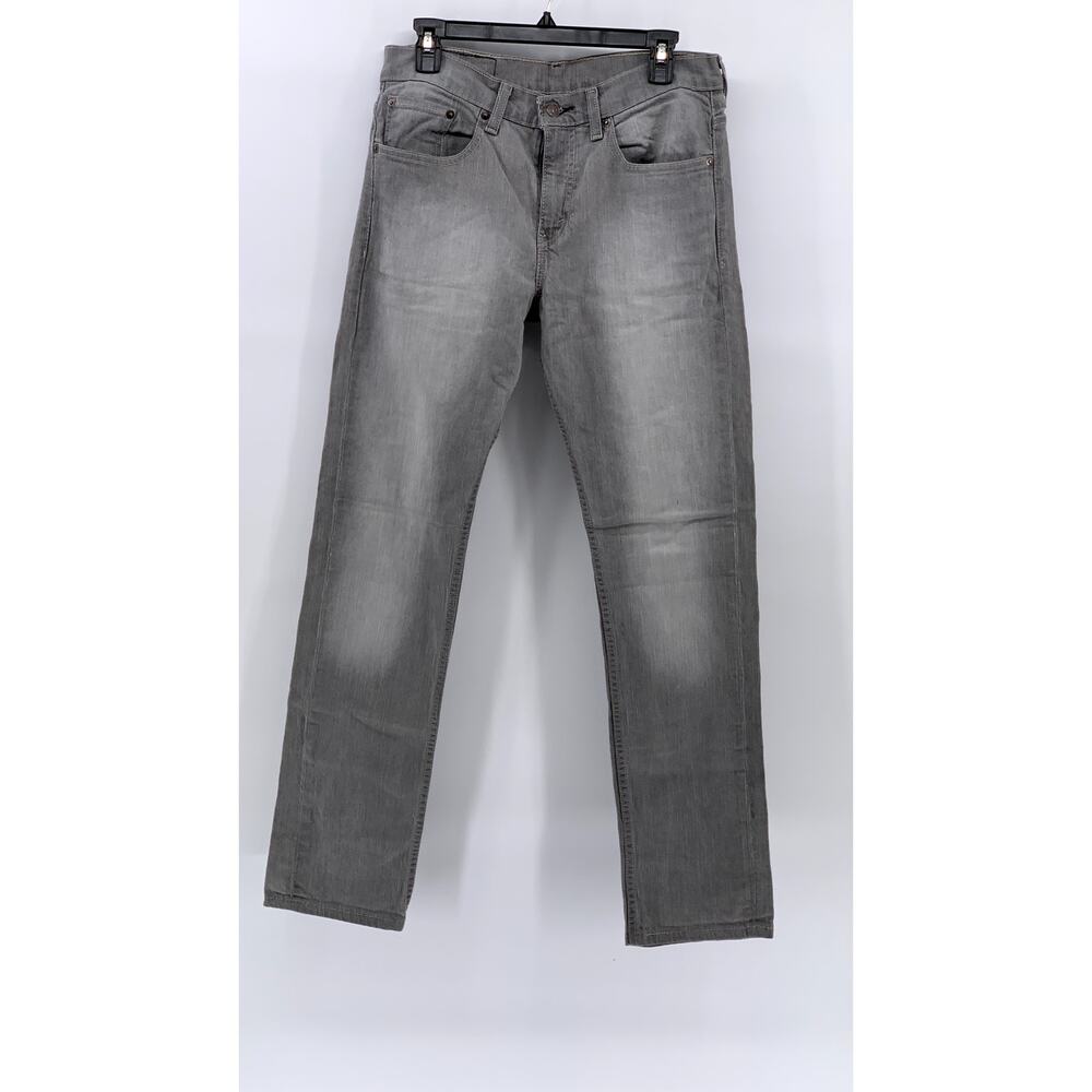 LEVI'S Men's 513 Light Gray Denim Slim Leg Regular Fit Five-Pocket Jeans SZ32X32 - Picture 1 of 9